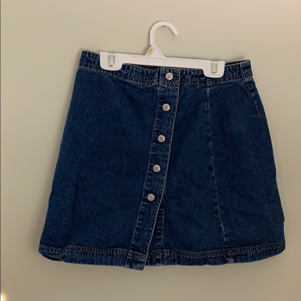 Distressed Vintage jean skirt